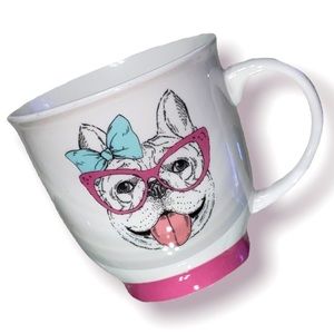 Large Happy French Bulldog Mug